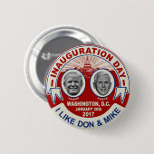 Trump Pence Retro Style Inauguratie Dag Souvenir Ronde Button 5,7 Cm (Voorkant /achterkant)