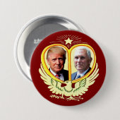 Trump & Pence Ronde Button 7,6 Cm (Voorkant /achterkant)