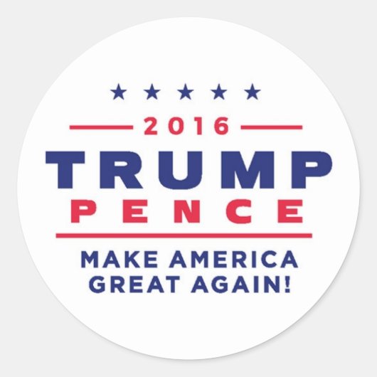 Trump/Pence Stickers (Voorkant)