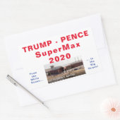 Trump Pence SuperMax 2020 sticker (Envelop)