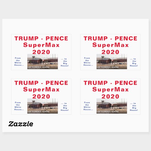 Trump Pence SuperMax 2020 sticker (Vel)