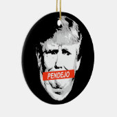 Trump: Pendejo Keramisch Ornament (Rechts)
