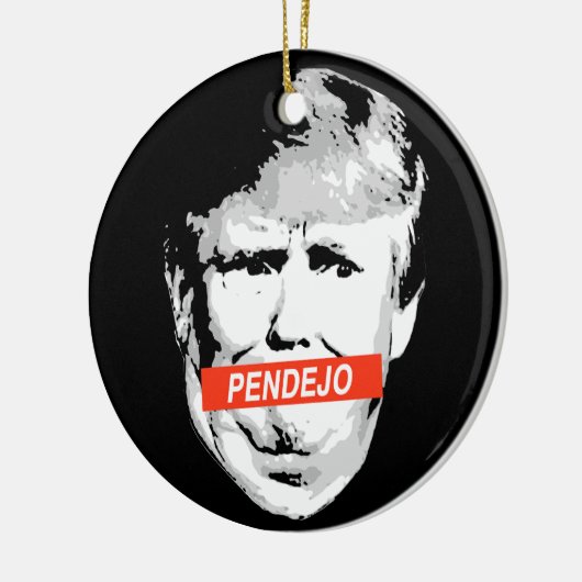 Trump: Pendejo Keramisch Ornament (Links)