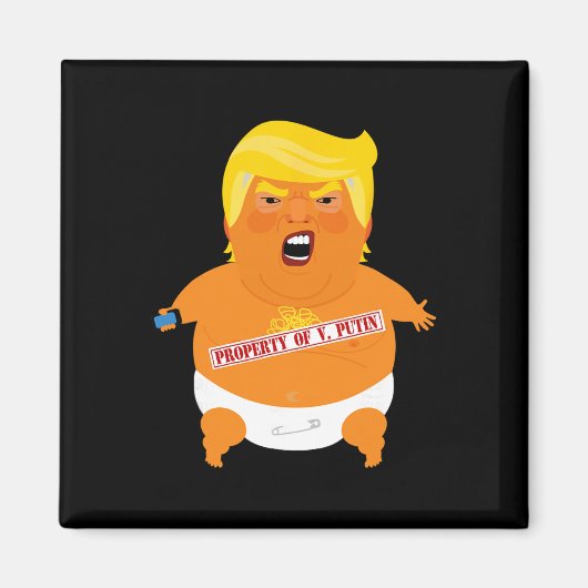 Trump Per Blimp - Eigendom Van V. Poetin Magneet (Voorkant)