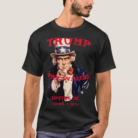 Trump Perp Ging 2023 Dinsdag Oom Sam T-shirt (Voorkant)