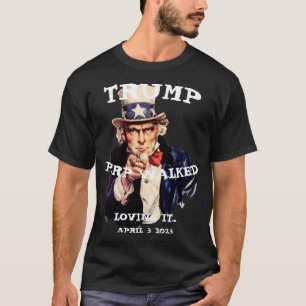 Trump Perp Wandel 2023 Dinsdag Oom Sam T-shirt