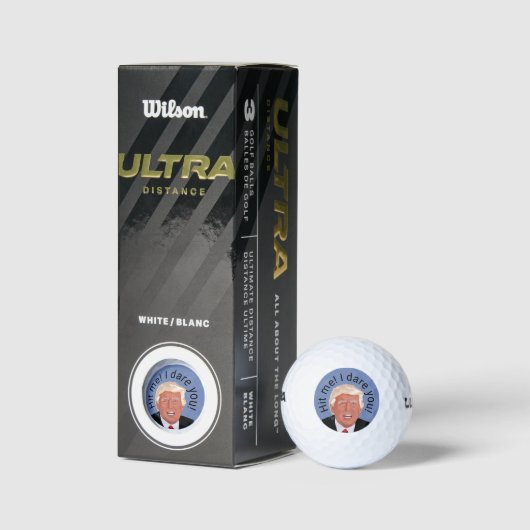 Trump personaliseert golfballen (Verpakking)