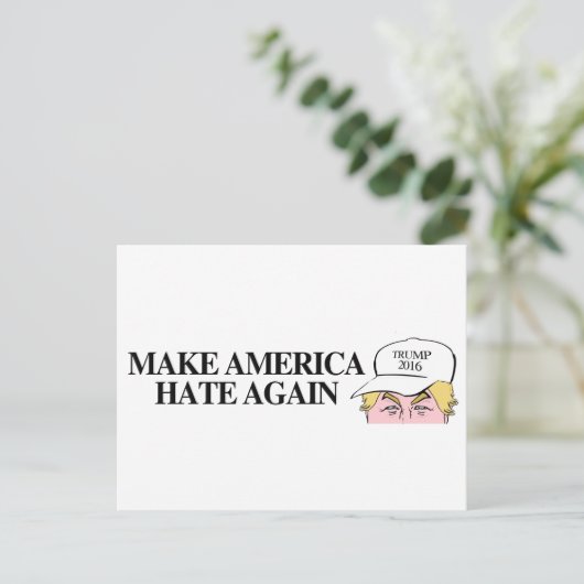 Trump Pet - Make America Hate Again - PNG Briefkaart (Staand voorkant)