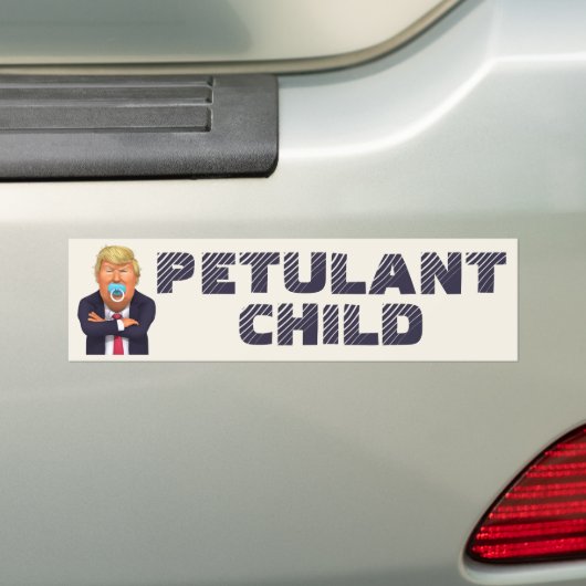 Trump - Petulant Child Bumpersticker (Op auto)