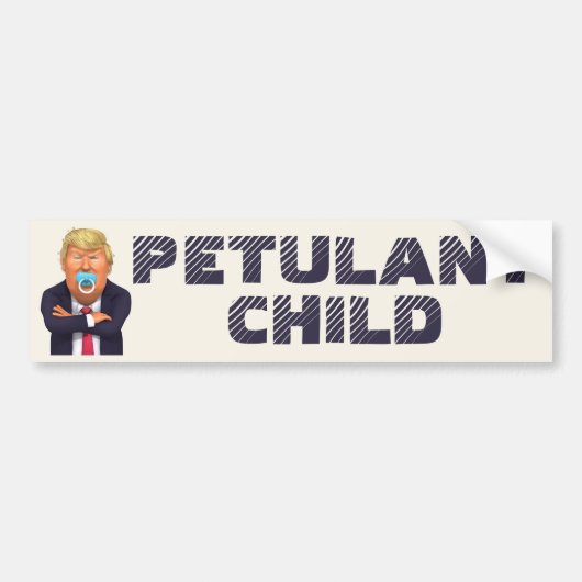 Trump - Petulant Child Bumpersticker (Voorkant)