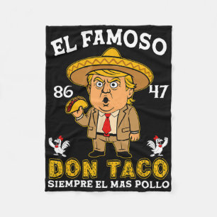 Trump Piept Altijd Fleece Deken