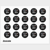 Trump Piept Altijd Let's Go Taco Grappig 4 Ronde Sticker (Vel)