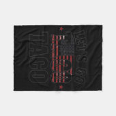 Trump Piept Altijd Let's Go Taco Shirt Fleece Deken (Voorkant (Horizontaal))