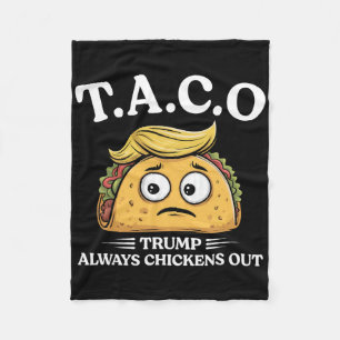 Trump Piept Altijd Taco Grappige Taco Trump Sh Fleece Deken