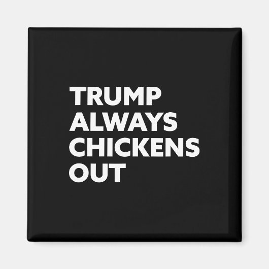 Trump Piept Altijd - Taco  Magneet (Voorkant)