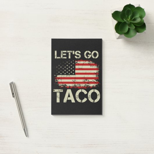 Trump Piept Altijd Terug Laten We Taco Gaan Post-it® Notes (Kantoor)