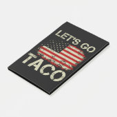 Trump Piept Altijd Terug Laten We Taco Gaan Post-it® Notes (Schuin)