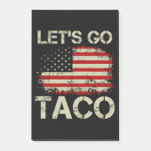 Trump Piept Altijd Terug Laten We Taco Gaan Post-it® Notes (Voorkant)