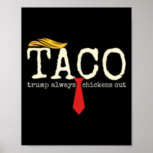 Trump Piept Altijd Terug Laten we Taco Leuk Gaan 1 Poster