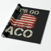 Trump Piept Altijd Terug Let's Go Taco Cadeaupapier (Uitgerold)