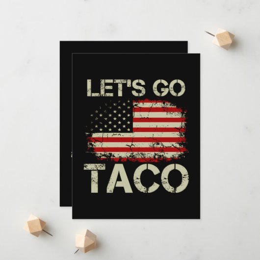 Trump Piept Altijd Tussen Uit Let's Go Taco Aankondiging (Voorkant / Achterkant in situ)