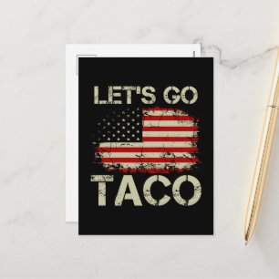 Trump Piept Altijd Tussenuit Laten We Taco Gaan Feestdagenkaart