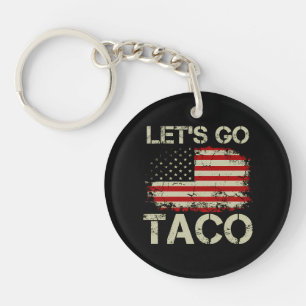 Trump Piept Altijd Tussenuit Laten We Taco Gaan Sleutelhanger