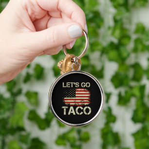 Trump Piept Altijd Tussenuit Laten We Taco Gaan Sleutelhanger