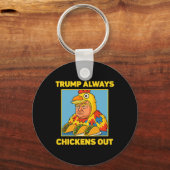 Trump Piept Altijd Uit Funny Meme Taco  Sleutelhanger (Voorkant)