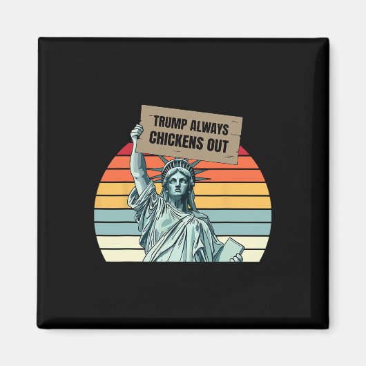 Trump Piept Altijd Uit Grappige Trump Magneet (Voorkant)