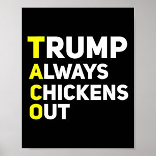 Trump Piept Altijd Uit Grappige Trump Tarief Grap Poster