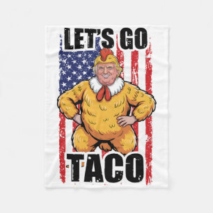 Trump Piept Altijd Uit Laten We Taco Leuk Taco Gaa Fleece Deken
