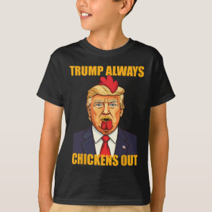 Trump Piept Altijd Uit Taco Grappige Trump Kip T-shirt