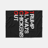 Trump Piept Altijd Uit Taco Handel Grappige Meme 3 Fleece Deken (Voorkant (Horizontaal))