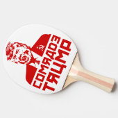 Trump Ping Pong Paddle: "Comrade Trump" Tafeltennisbatje (Zijkant)