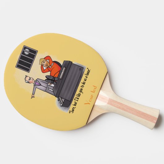 Trump Ping Pong Paddle Tafeltennisbatje (Zijkant)