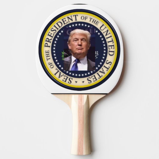 Trump Ping Pong Tafeltennisbatje (Voorkant)