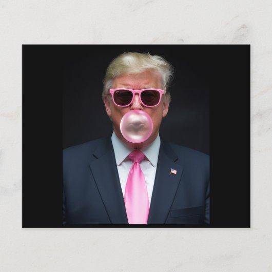 Trump Pink Bubble Gum President 47 Verenigde State Flyer (Voorkant)