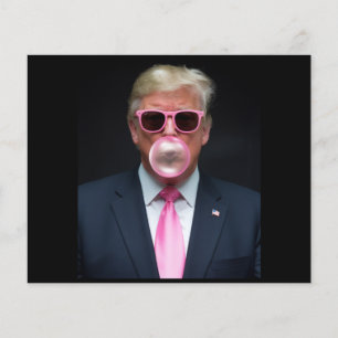 Trump Pink Bubble Gum President 47 Verenigde State Flyer