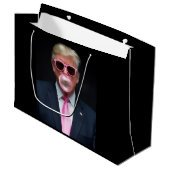 Trump Pink Bubble Gum President 47 Verenigde State Groot Cadeauzakje (Voorkant Gekanteld)