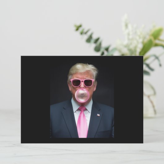 Trump Pink Bubble Gum President 47 Verenigde State Kaart (Staand voorkant)