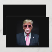 Trump Pink Bubble Gum President 47 Verenigde State Kaart (Voorkant / Achterkant)