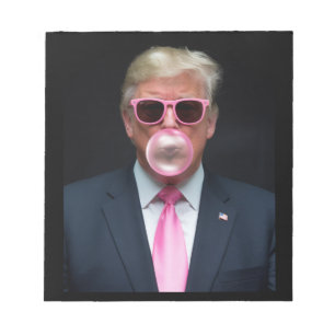 Trump Pink Bubble Gum President 47 Verenigde State Notitieblok