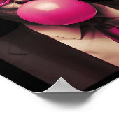 Trump Pink Bubblegum Grappig Poster (Hoek)