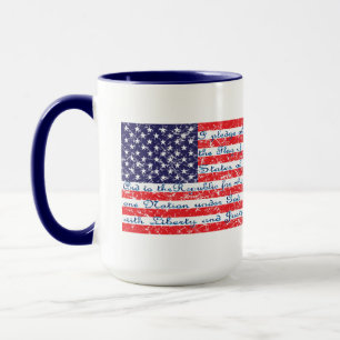 Trump - Pledge of Allegience USA Flag Mok