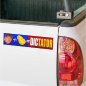 Trump plus aardappel is een dictator bumpersticker (Op Truck)