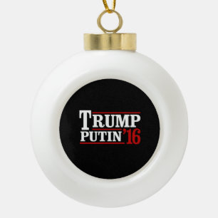 Trump Poetin 2016 Keramische Bal Ornament