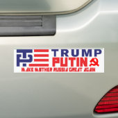 Trump/Poetin Bumpersticker (Op auto)