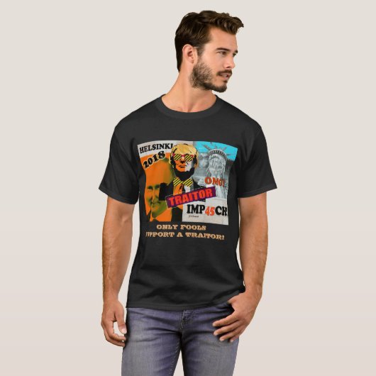 Trump Poetin Helsinki Tredenaar Collage T-shirt (Voorkant volledig)