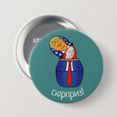 Trump - Poetin Russische pop Ronde Button 7,6 Cm (Voorkant /achterkant)
